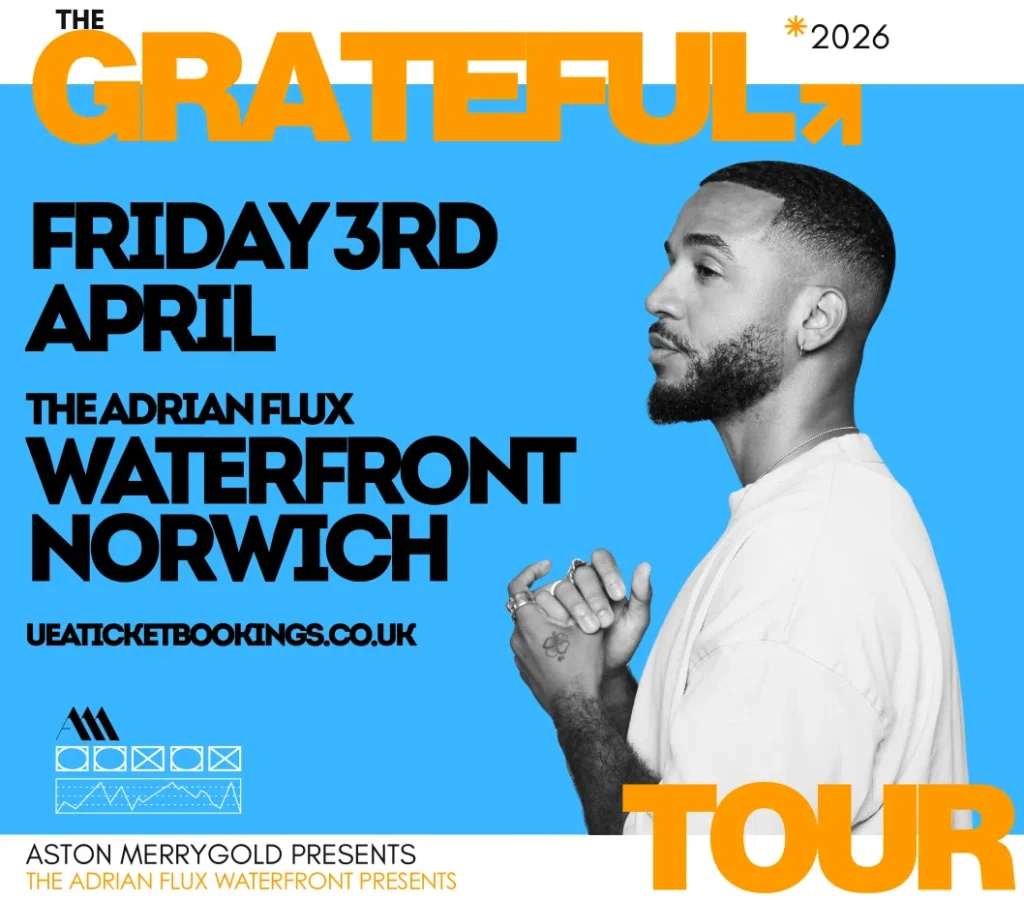 Aston Merrygold Brings The Grateful Tour to Norwich This Spring
