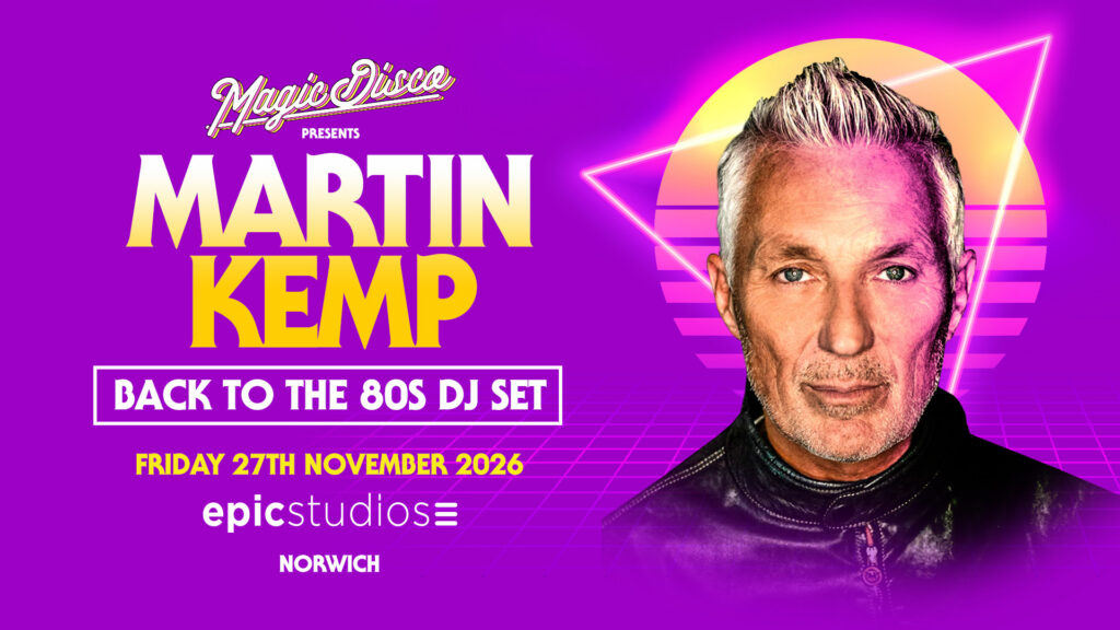 Martin Kemp Brings Back The 80s To Norwich This November